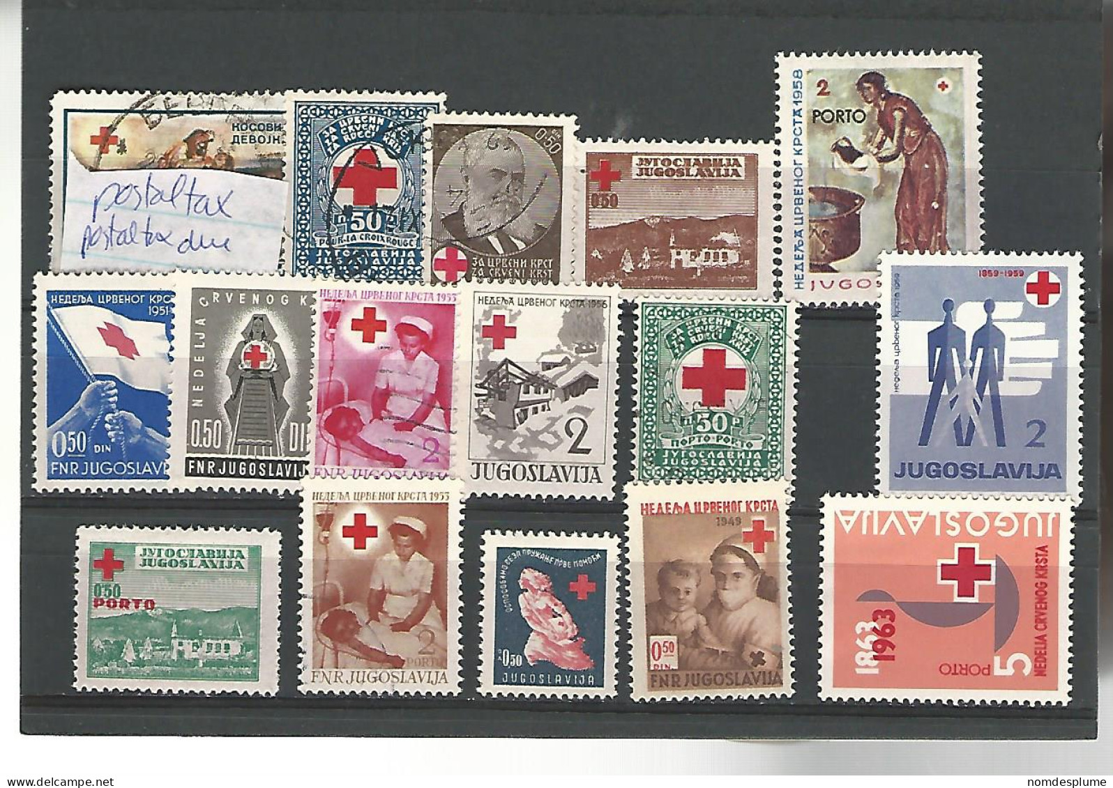 52495 ) Collection Jugoslavia  Postmark Postage Due Postal Tax - Collections, Lots & Series