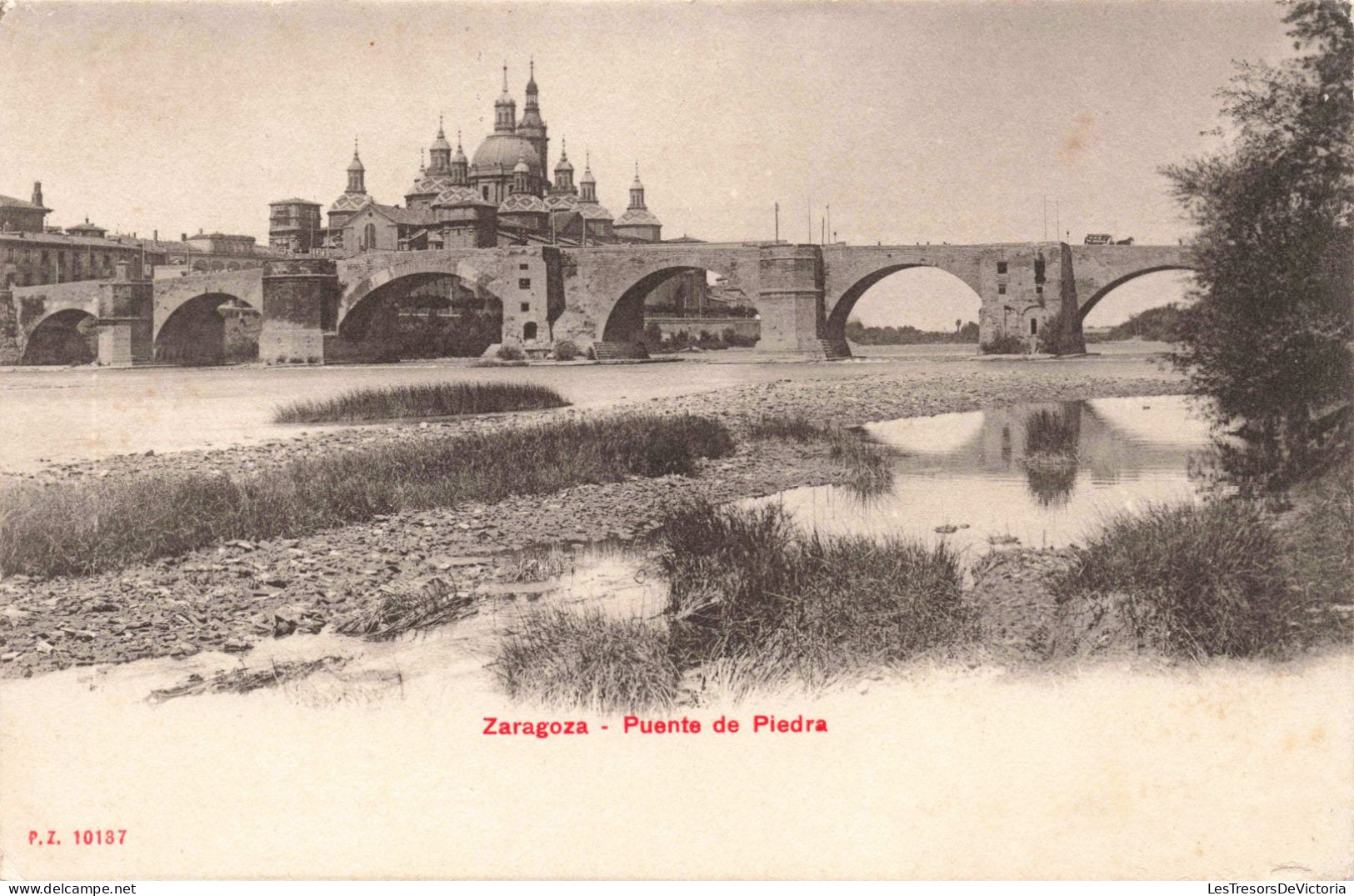 ESPAGNE - Zaragoza - Puente De Piedra - Carte Postale Ancienne - Zaragoza