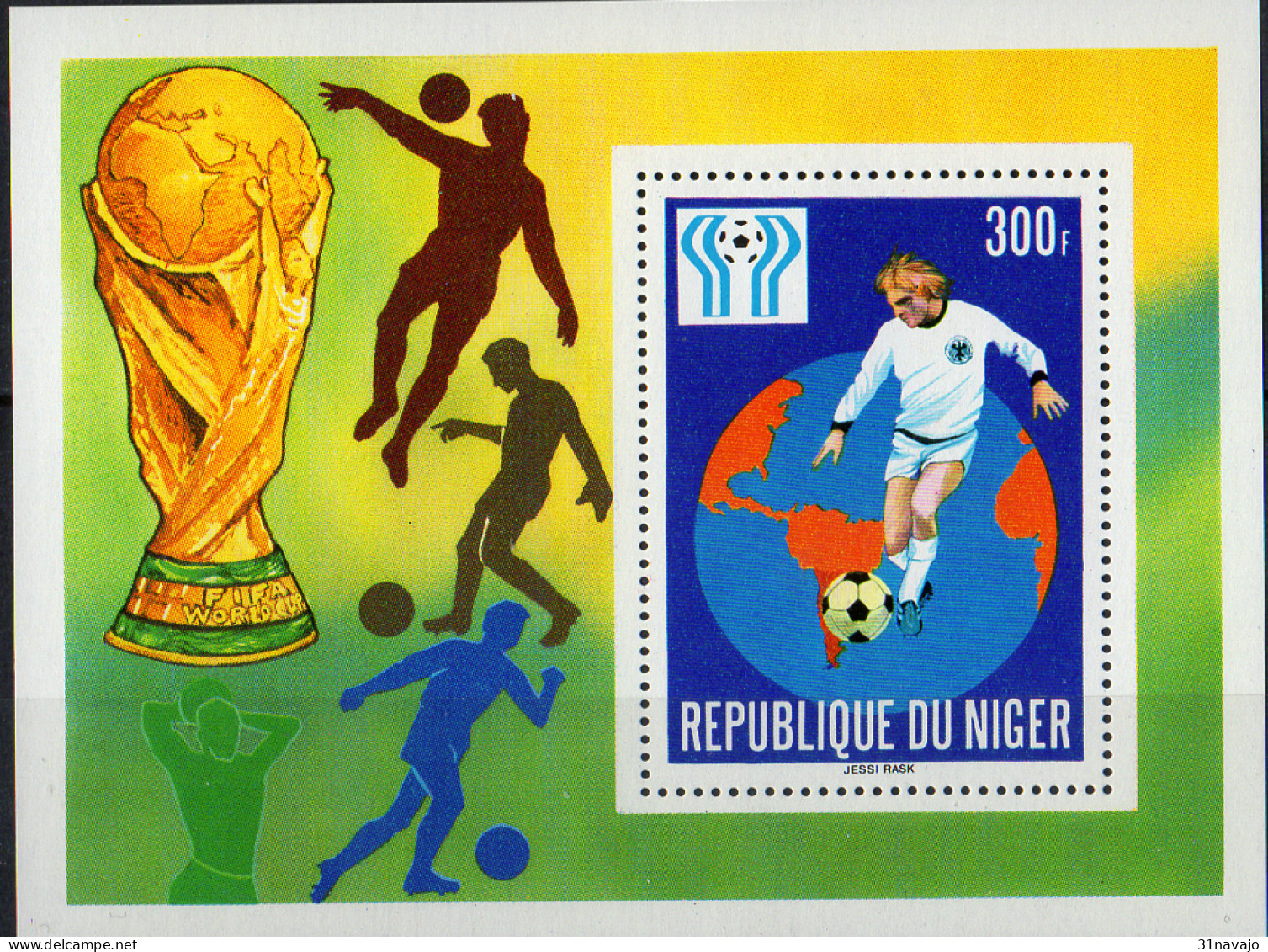 NIGER - Coupe Du Monde De Football 1978 (feuillet) - Niger (1960-...)