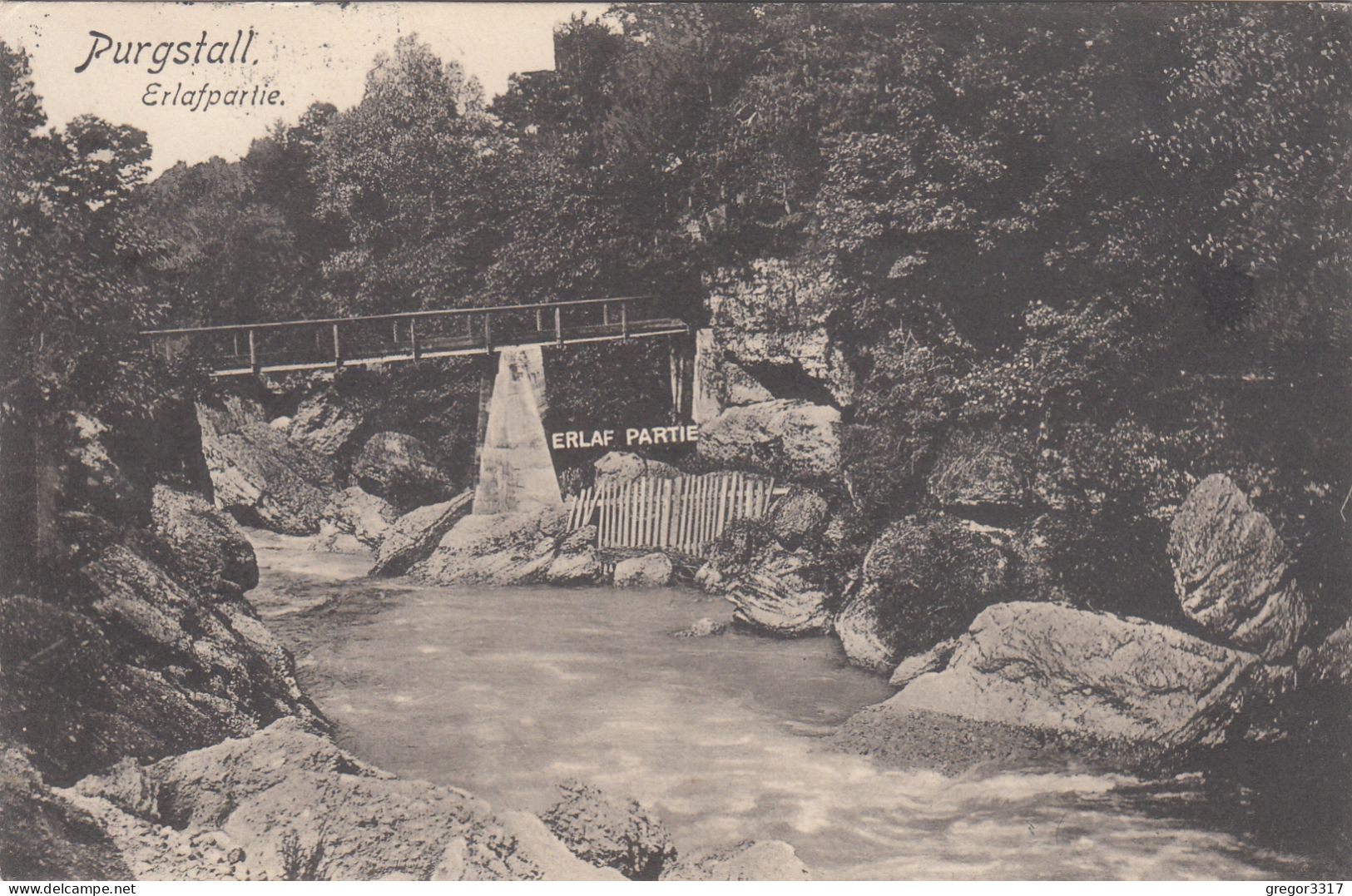 D4157) PURGSTALL - Erlafpartie - Brücke - ALT ! 1934 - Purgstall An Der Erlauf