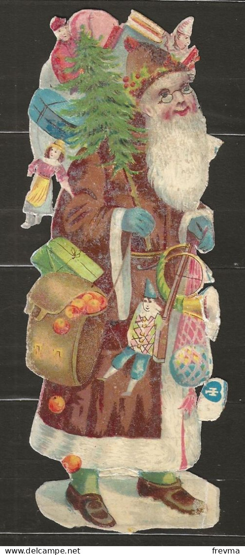 Découpis Pere Noel Année 1899 A 1900 - Motivos De Navidad