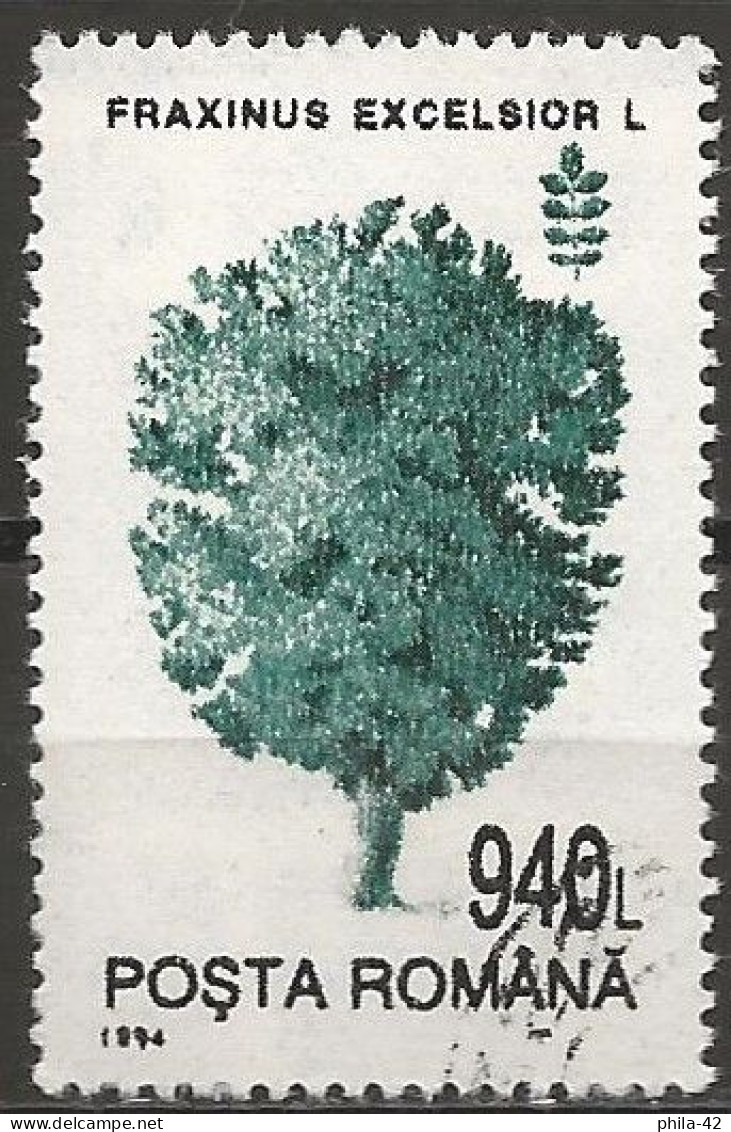 Romania 1994 - Mi 4989Y - YT 4167 ( Tree : Common Ash ) - Gebraucht