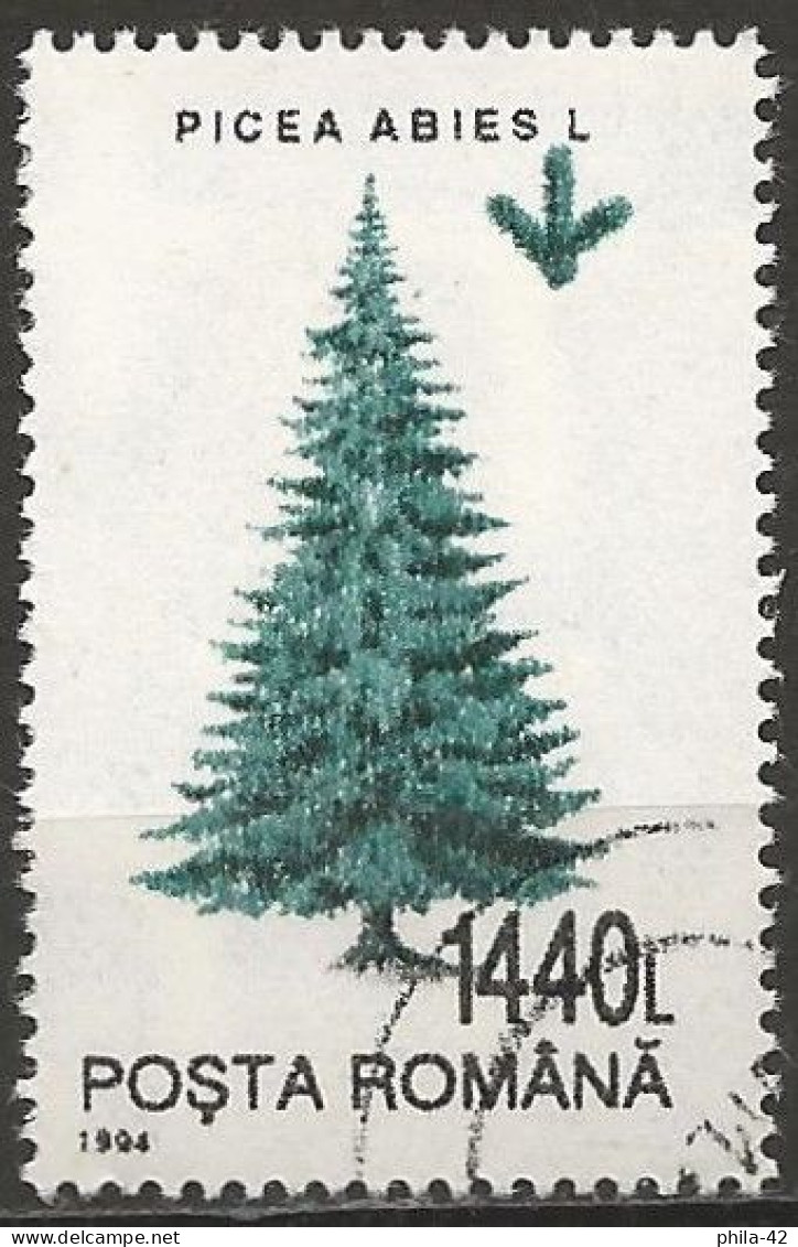 Romania 1994 - Mi 4990Y - YT 4168 ( Tree : Common Spruce ) - Usado