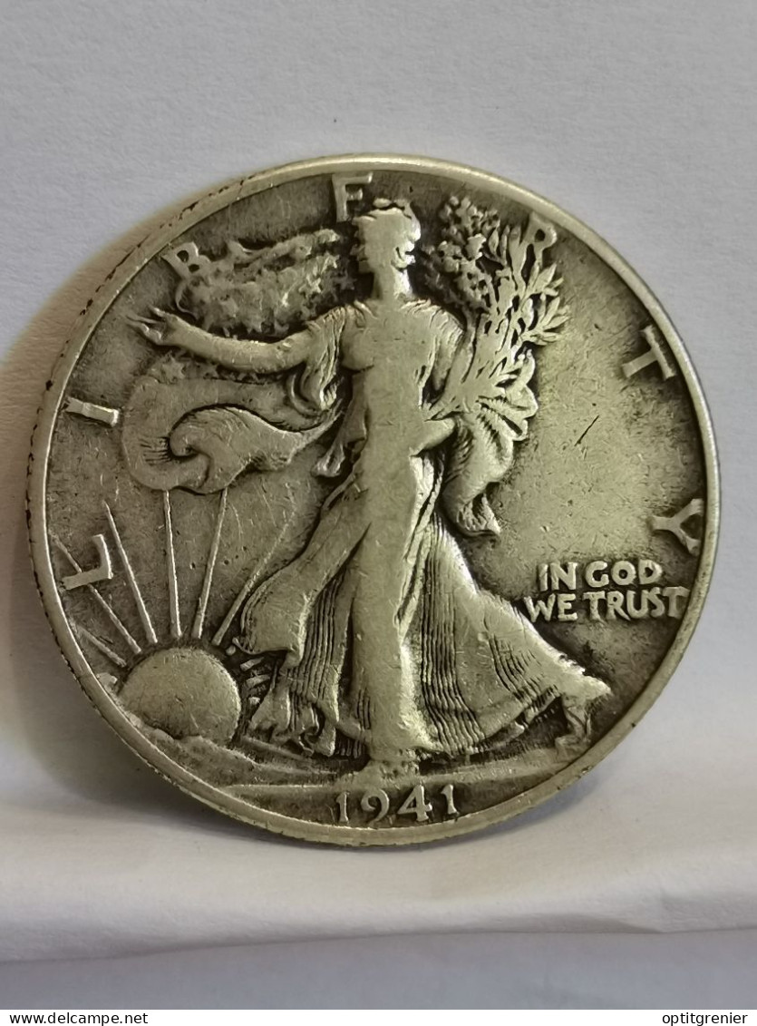 HALF DOLLAR ARGENT 1941 PHILADELPHIE 1/2 DOLLAR LIBERTY WALKING USA / SILVER - 1916-1947: Liberty Walking (Liberté Marchant)