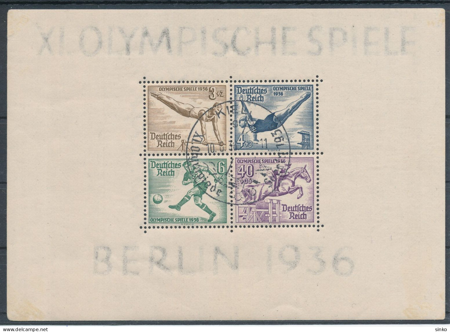 1936. German Empire - Olympics - Summer 1936: Berlin