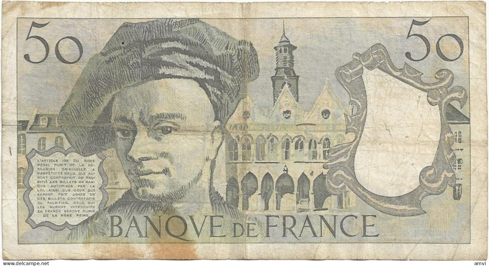 23-0744 50 Cinquante Francs -1984 - 50 F 1976-1992 ''quentin De La Tour''