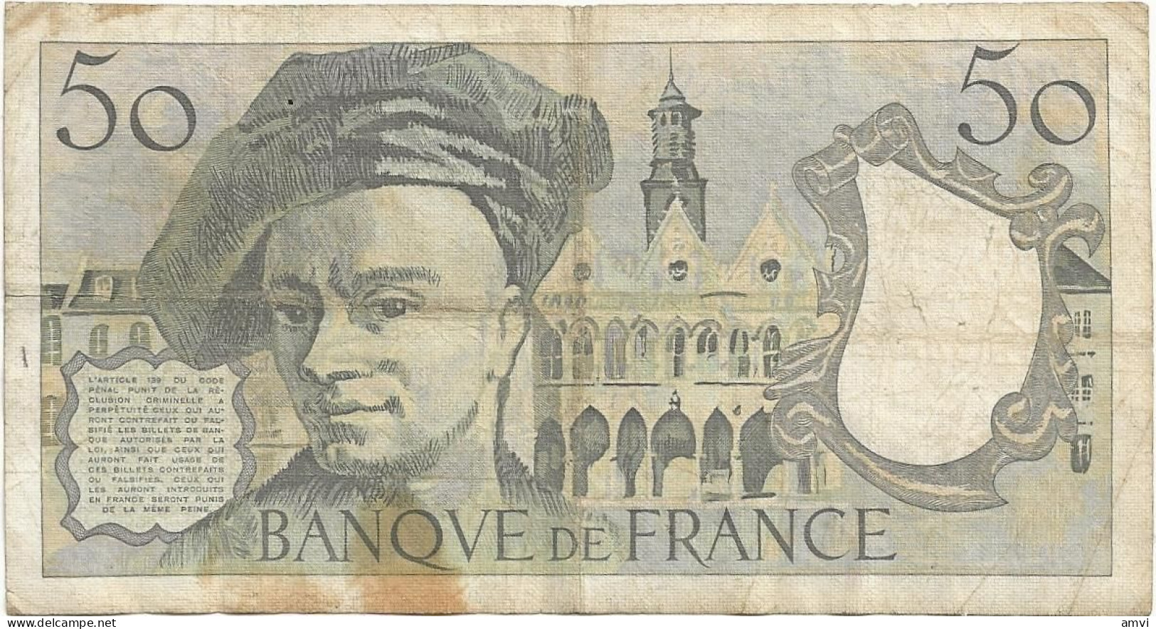 23-0744 50 Cinquante Francs -1984 - 50 F 1976-1992 ''Quentin De La Tour''