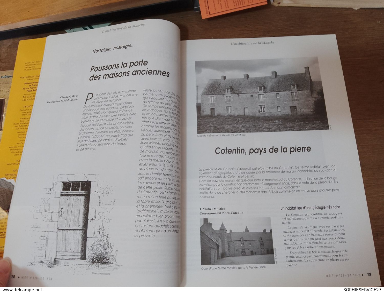 131 // MAISONS PAYSANNES DE FRANCE  / 1998 / L'ARCHITECTURE DE LA MANCHE.... - Haus & Dekor