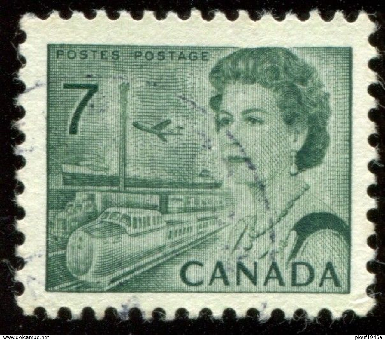 Pays :  84,1 (Canada : Dominion)  Yvert Et Tellier N° :   382 C (o) - Coil Stamps