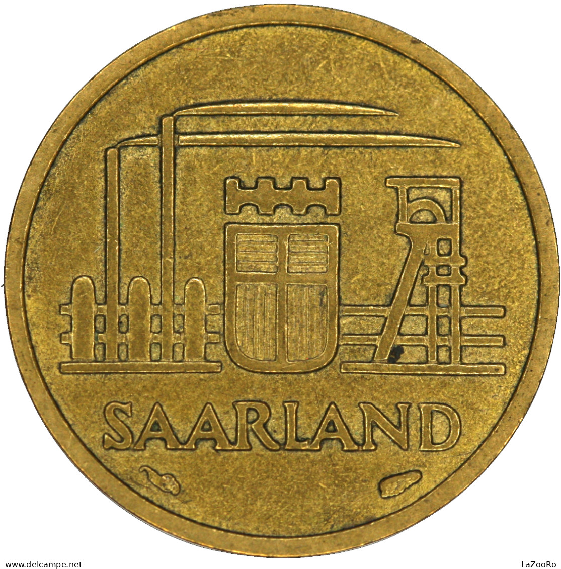 LaZooRo: Germany SAARLAND 10 Franken 1954 UNC - 10 Francos