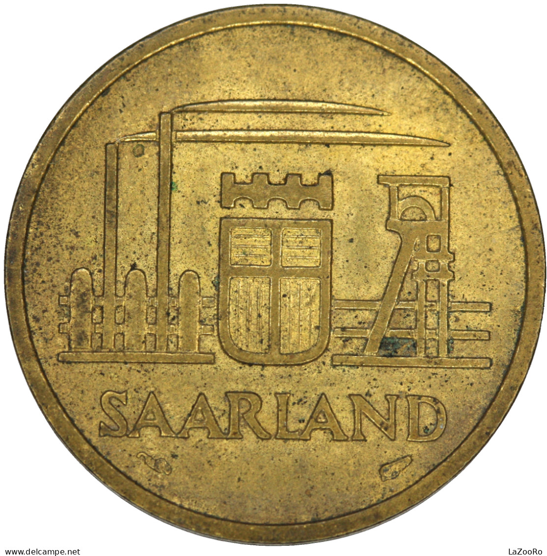 LaZooRo: Germany SAARLAND 20 Franken 1954 UNC - 10 Franken