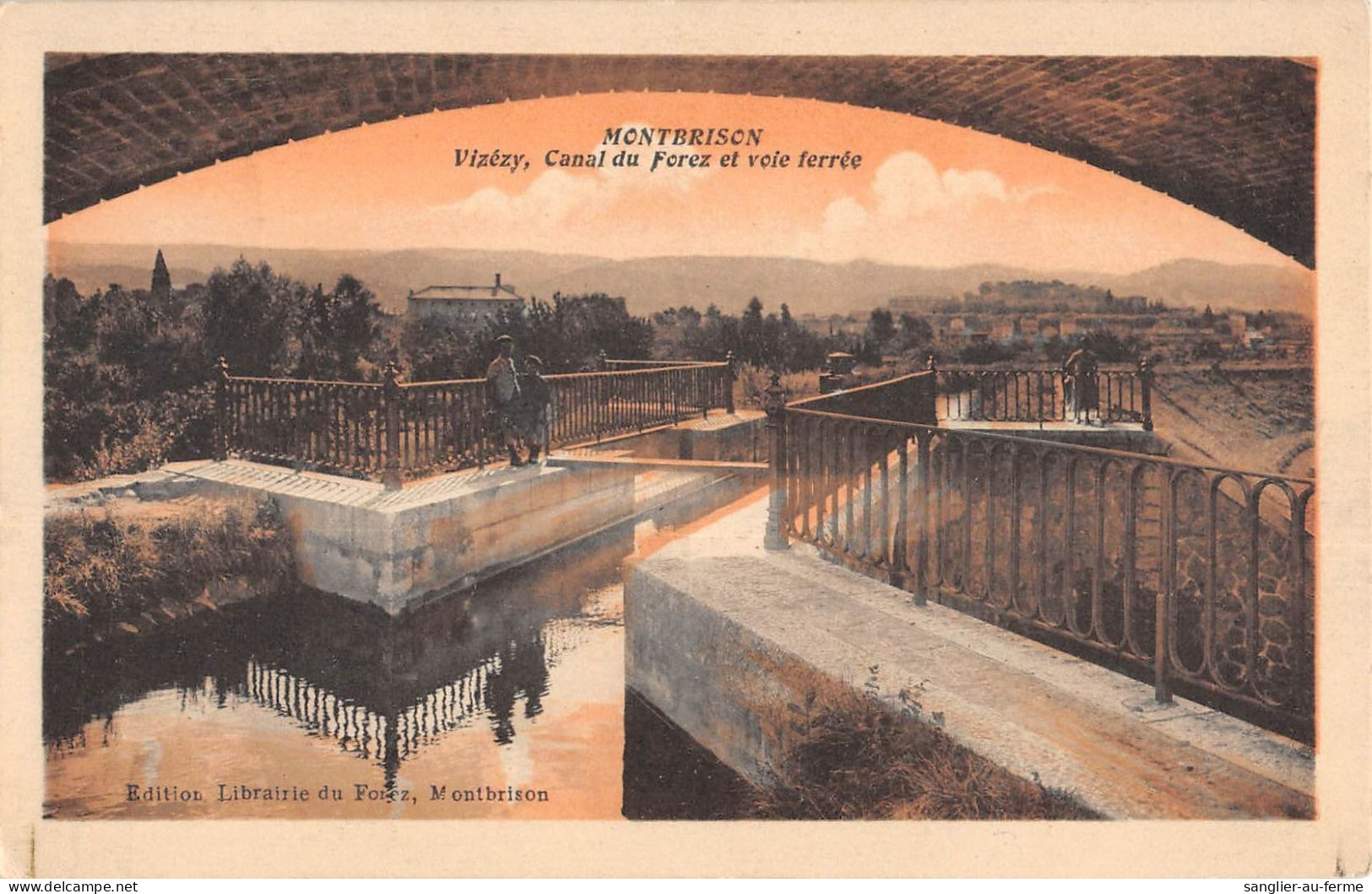 CPA 42 MONTBRISON / VINEZY / CANAL DU FOREZ ET VOIE FERREE - Montbrison