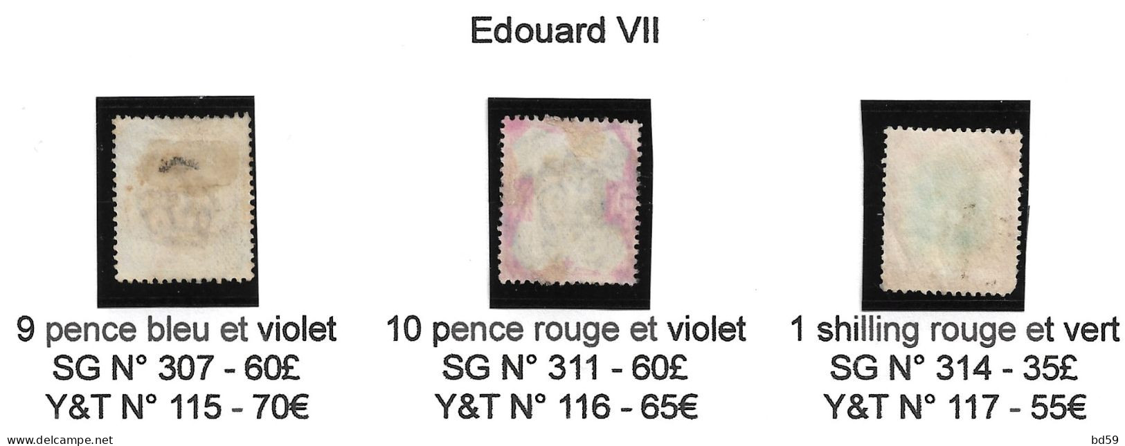 KINGS of BRITAIN, les quatre ROIS du ROYAUME-UNI, 15 scans et liste à examiner -En attendant les timbres du cinquième...