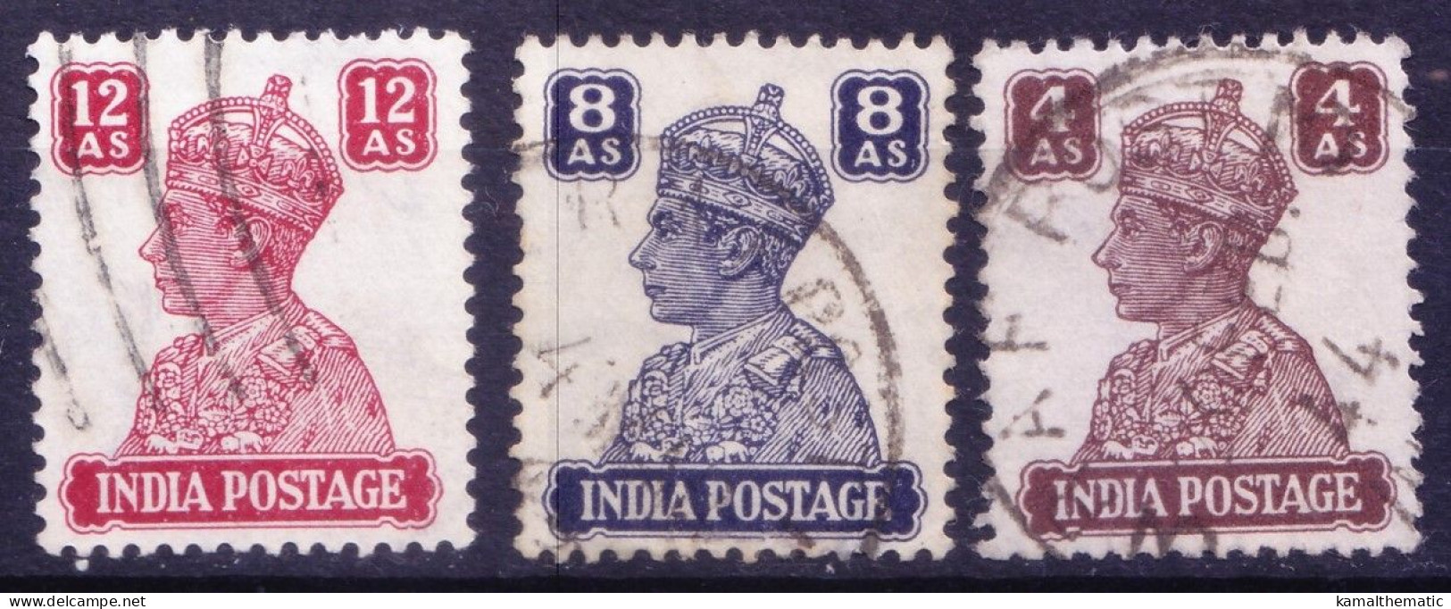 India 1941 Fine Used, King George VI With Imperial Crown Of India - 1936-47 Roi Georges VI