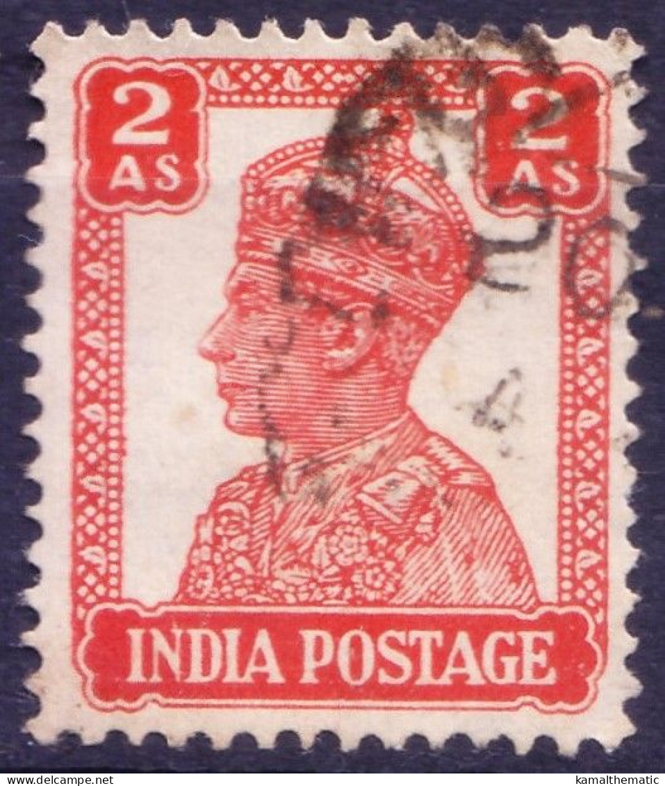 India 1941 Fine Used, Scott #173 (U) King George VI, Imperial Crown Of India - 1936-47 Roi Georges VI