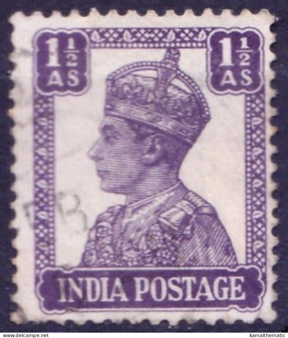 India 1942 Fine Used, Scott #172A (U), King George VI, Imperial Crown Of India - 1936-47 Roi Georges VI