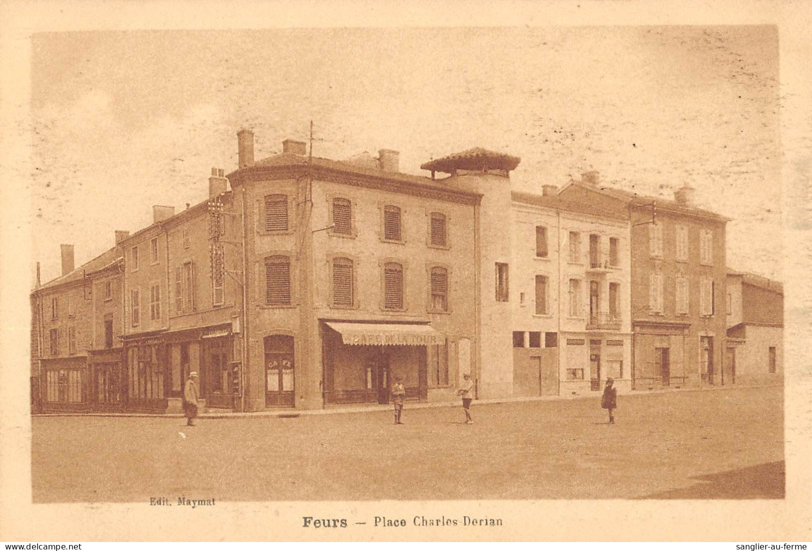 CPA 42 FEURS / PLACE CHARLES DERIAN - Feurs