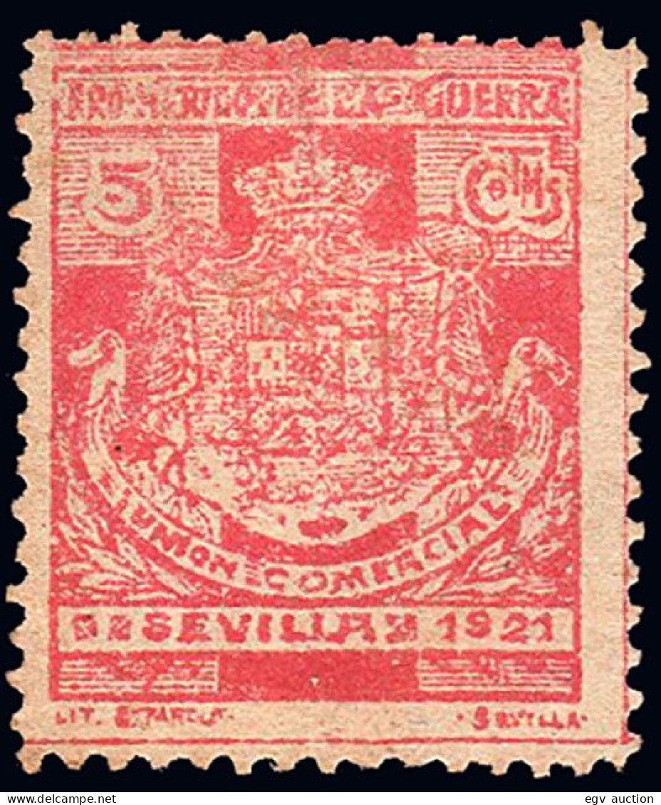 Sevilla - S/Cat (*) - 1921 - "Pro Heridos De La Guerra - Sevilla" - Nuevos