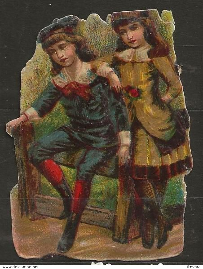 Découpis Gaufré Enfants Année 1900 - Kinderen