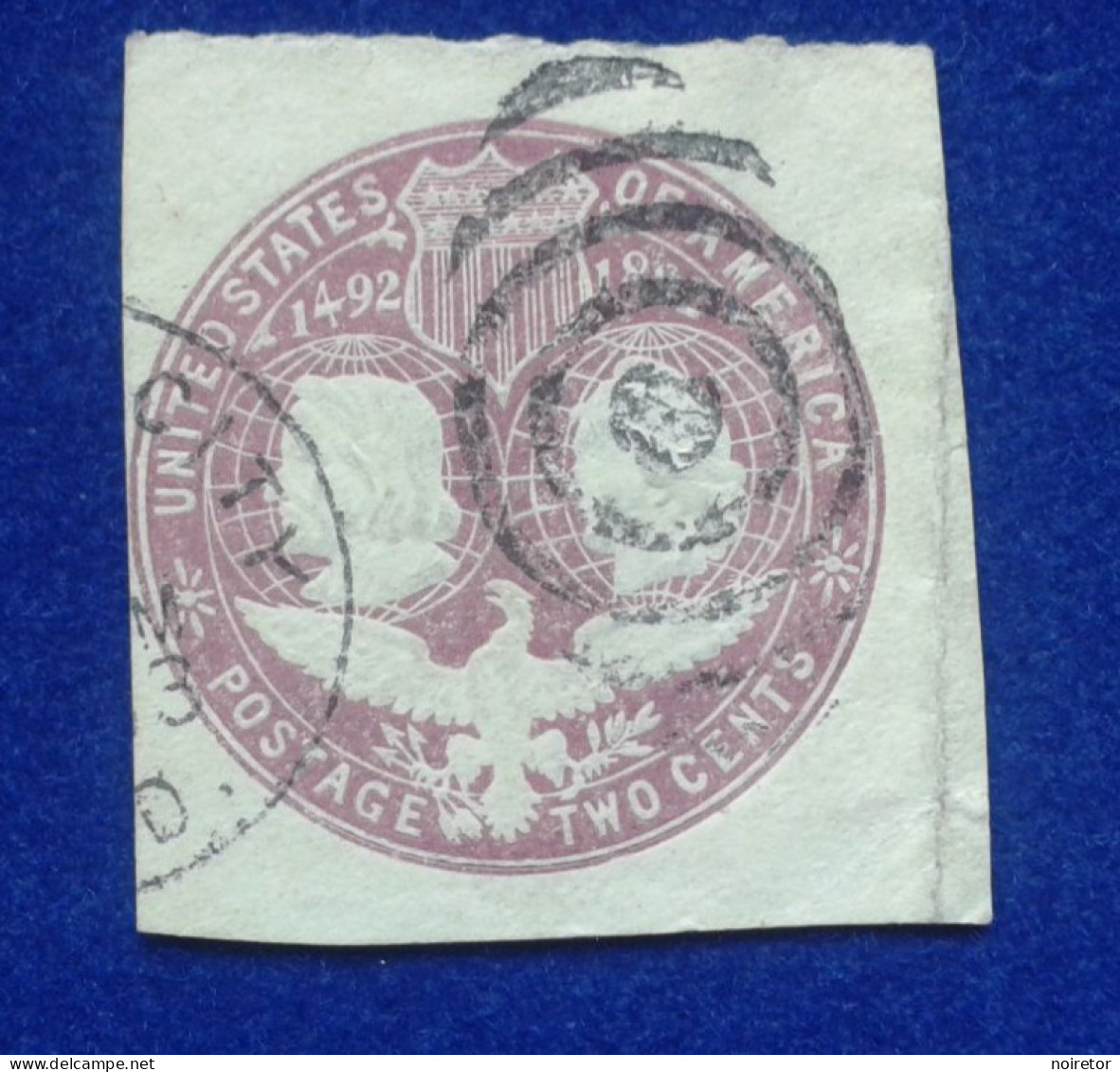 États Unis Georges Washington  Entier Postal Deux Cents Lilas - 1901-20