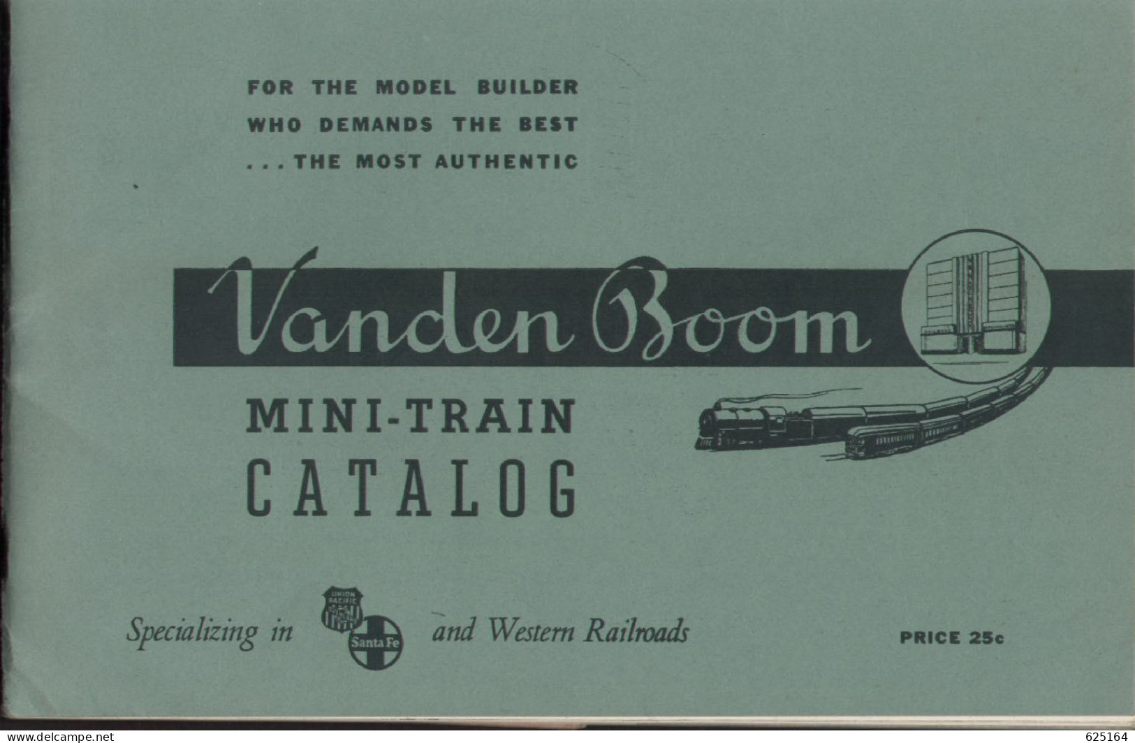 Catalogue Vanden Boom MiniTrain 1940 O HO Scale All Metal Katalog - Inglés