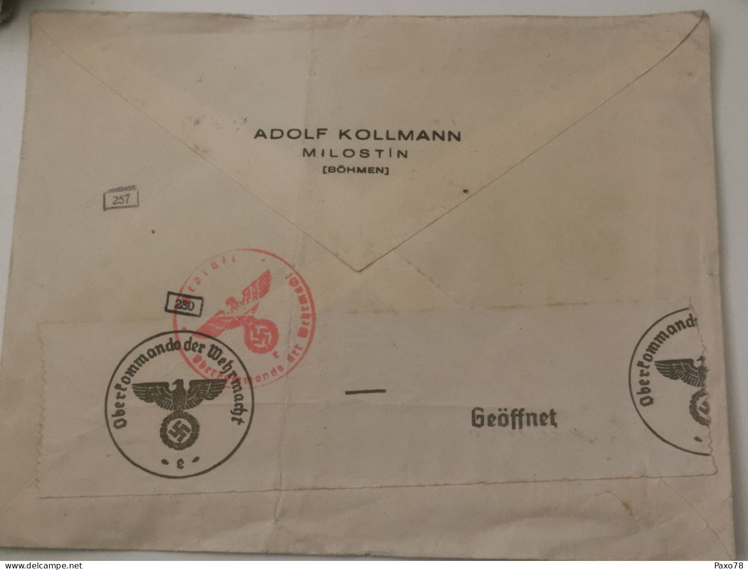 Lettre, Oblitéré 1941 WW2. Censuré - Covers & Documents