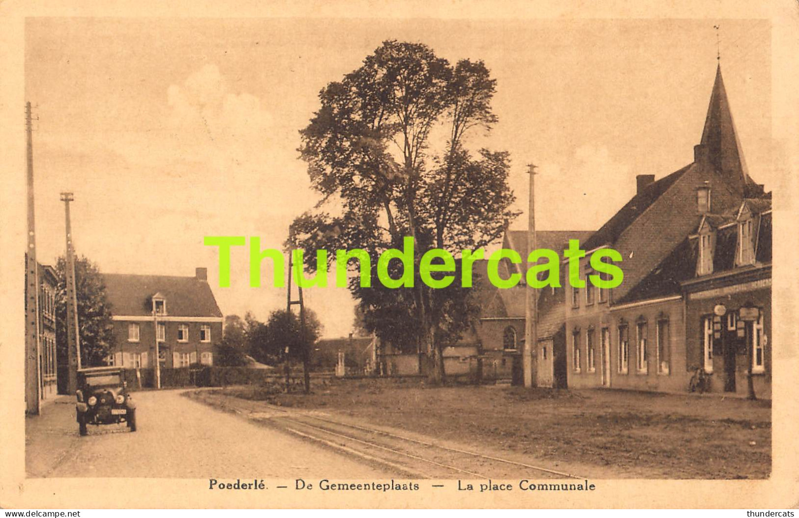 CPA POEDERLE DE GEMEENTEPLAATS PLACE COMMUNALE  - Lille