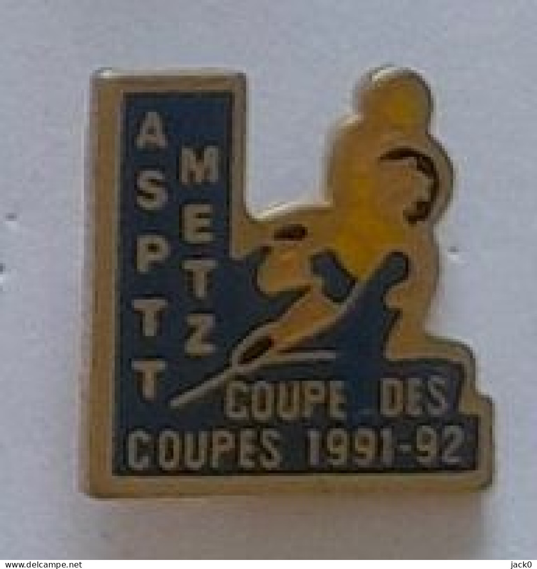 Pin's  Ville  METZ, La  Poste, Sport  Hand-ball  A S P T T  METZ, COUPES  Des  COUPES  1991 - 92  ( 57 ) - Handball