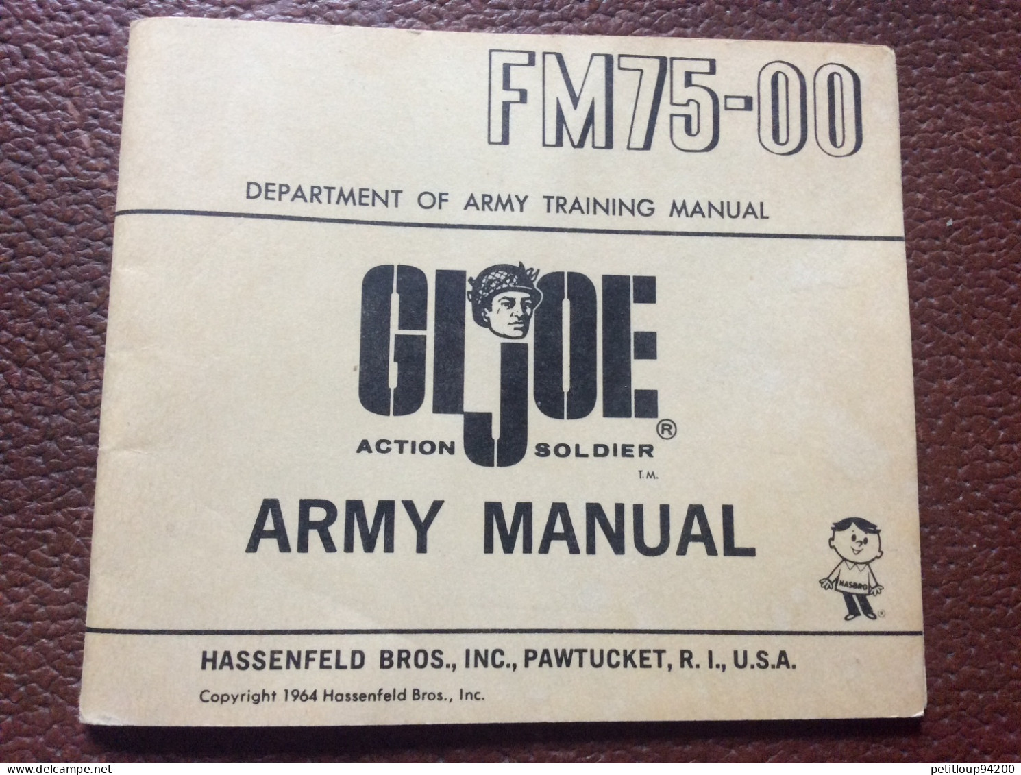 DOCUMENT COMMERCIAL Catalogue  GI JOE  Action Soldier  ARMY MANUEL  FM75-00  USA - Stati Uniti