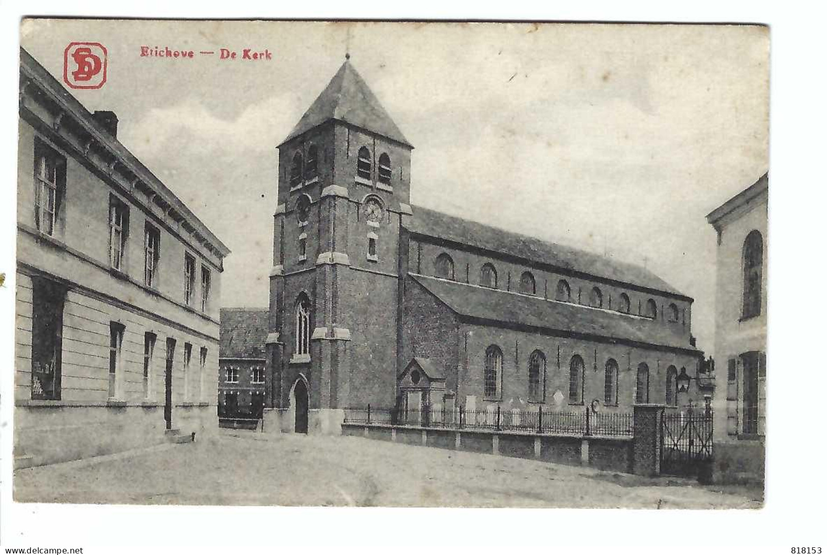 Etikhove    Etickove  -  De Kerk 1919 - Maarkedal