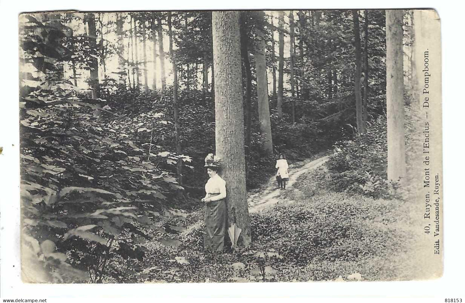 Ruien  40 Ruyen   Mont De L'Enclus - De Pompboom  1927 - Kluisbergen