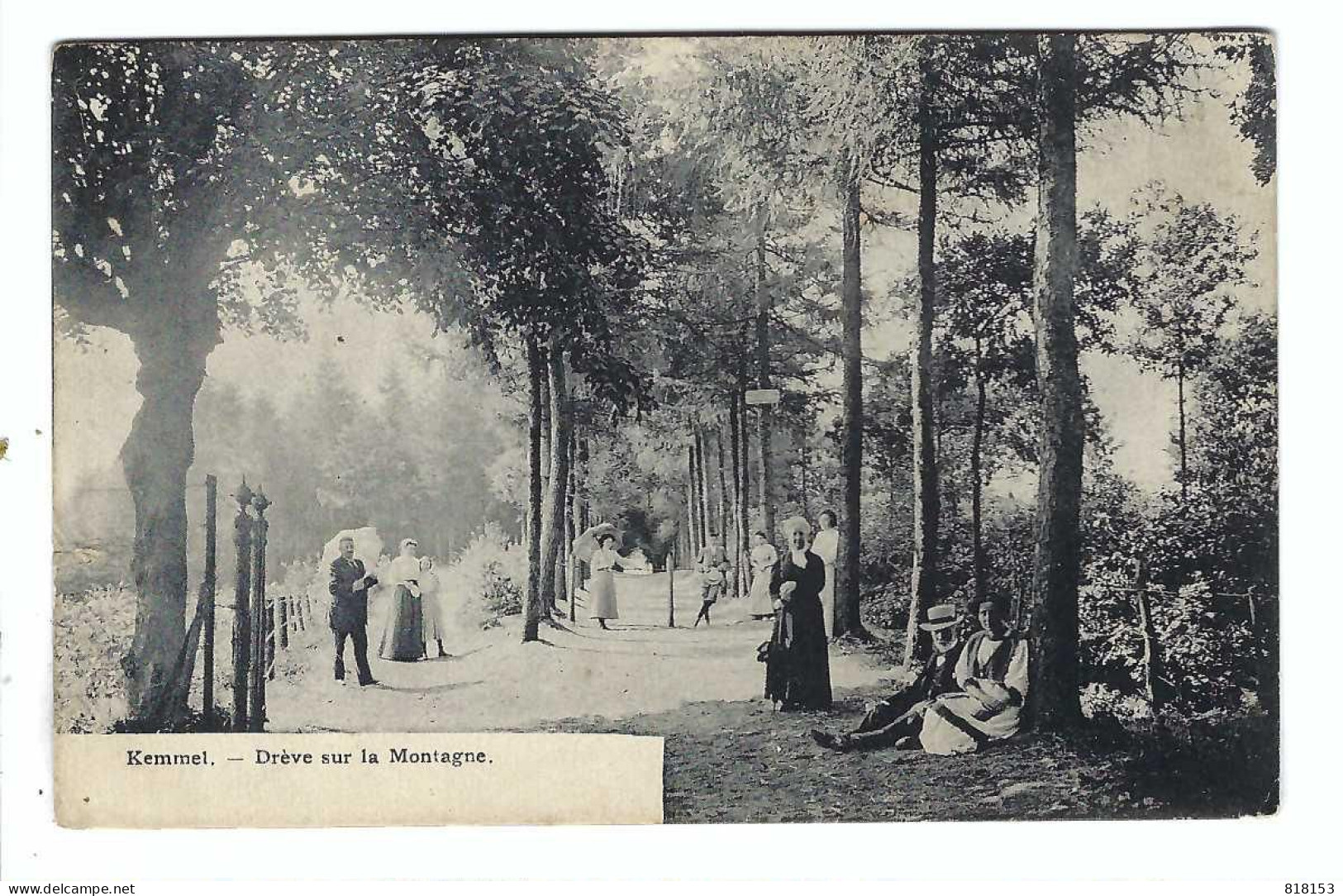 Kemmel  -  Drève Sur La Montagne  1913 - Kluisbergen