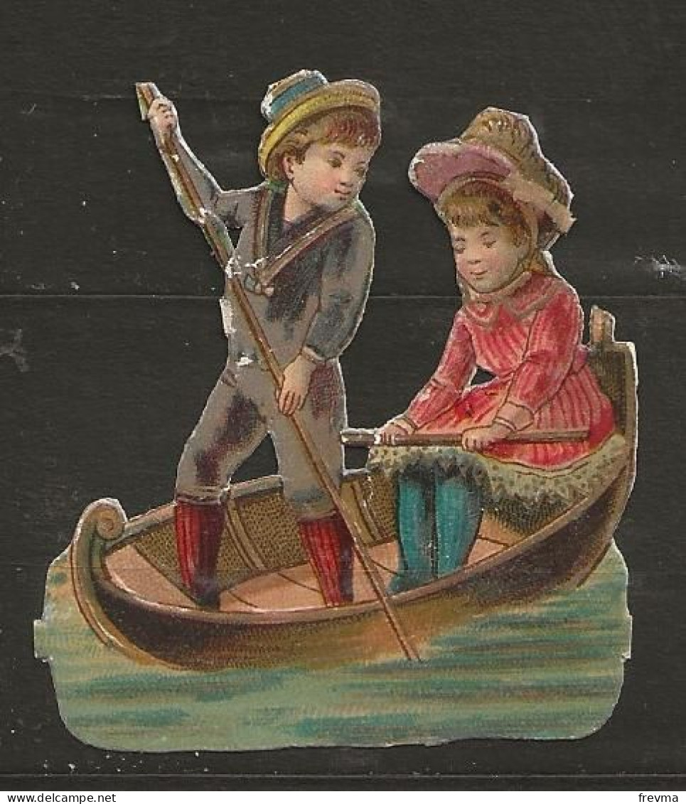 Découpis Gaufré Enfants Année 1900 - Children