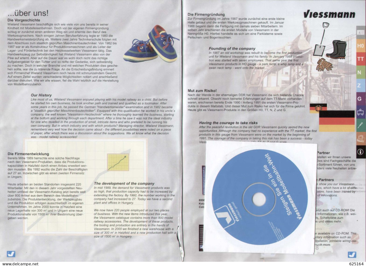 Catalogue VIESSMANN 2003-04  - KS-Signale - Zubehör + CD  - En Allemand Et Anglais - Duits