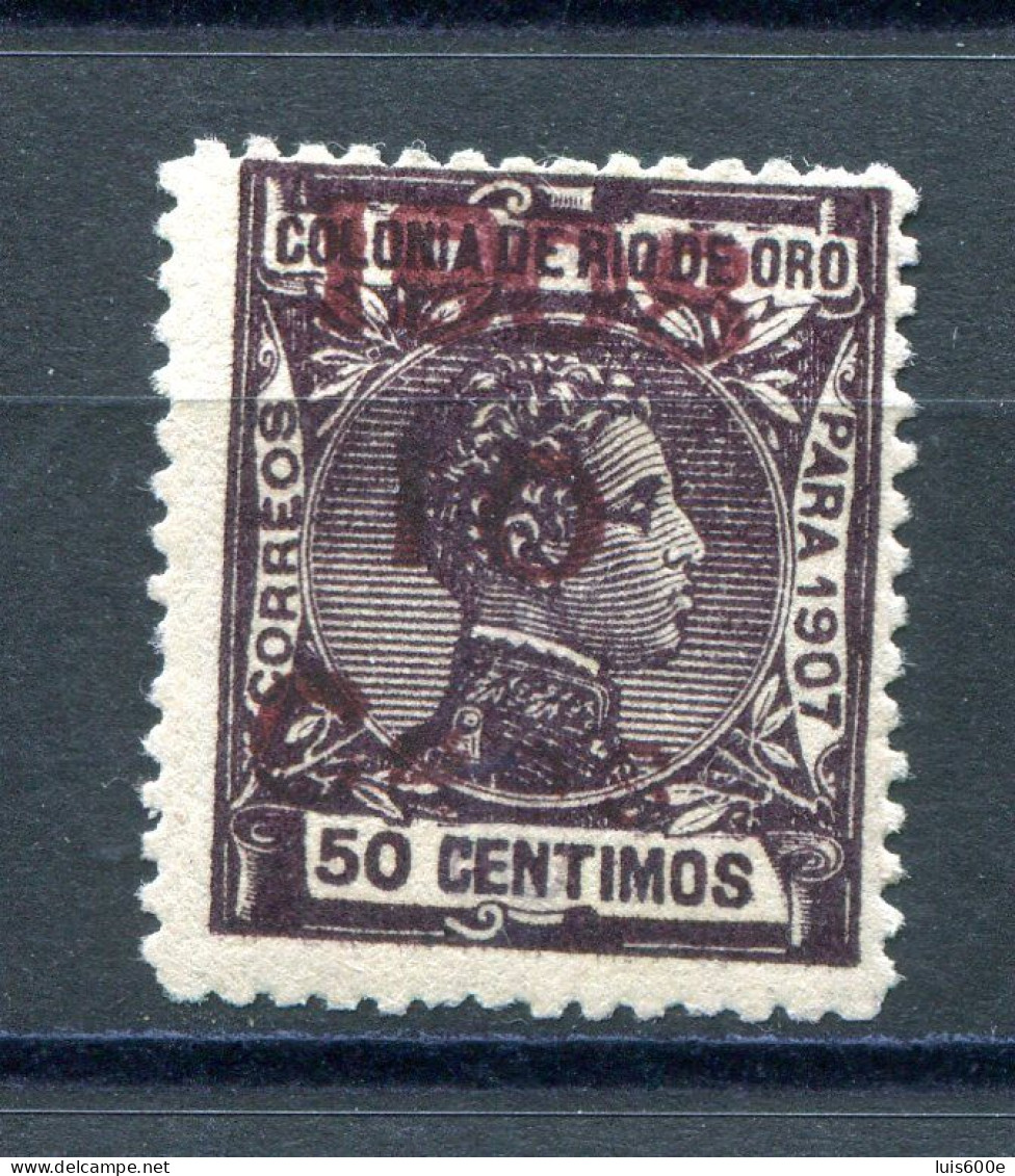 1908.RIO DE ORO .EDIFIL 37*.NUEVO CON FIJASELLOS(MH).CATALOGO 40 € - Rio De Oro