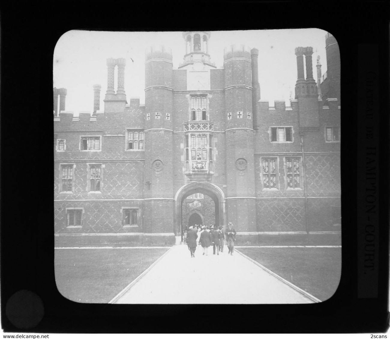 Angleterre - LONDRES - LONDON - Plaque De Verre Ancienne (vers 1905) - CHÂTEAU De HAMPTON COURT - Castle - Hampton Court