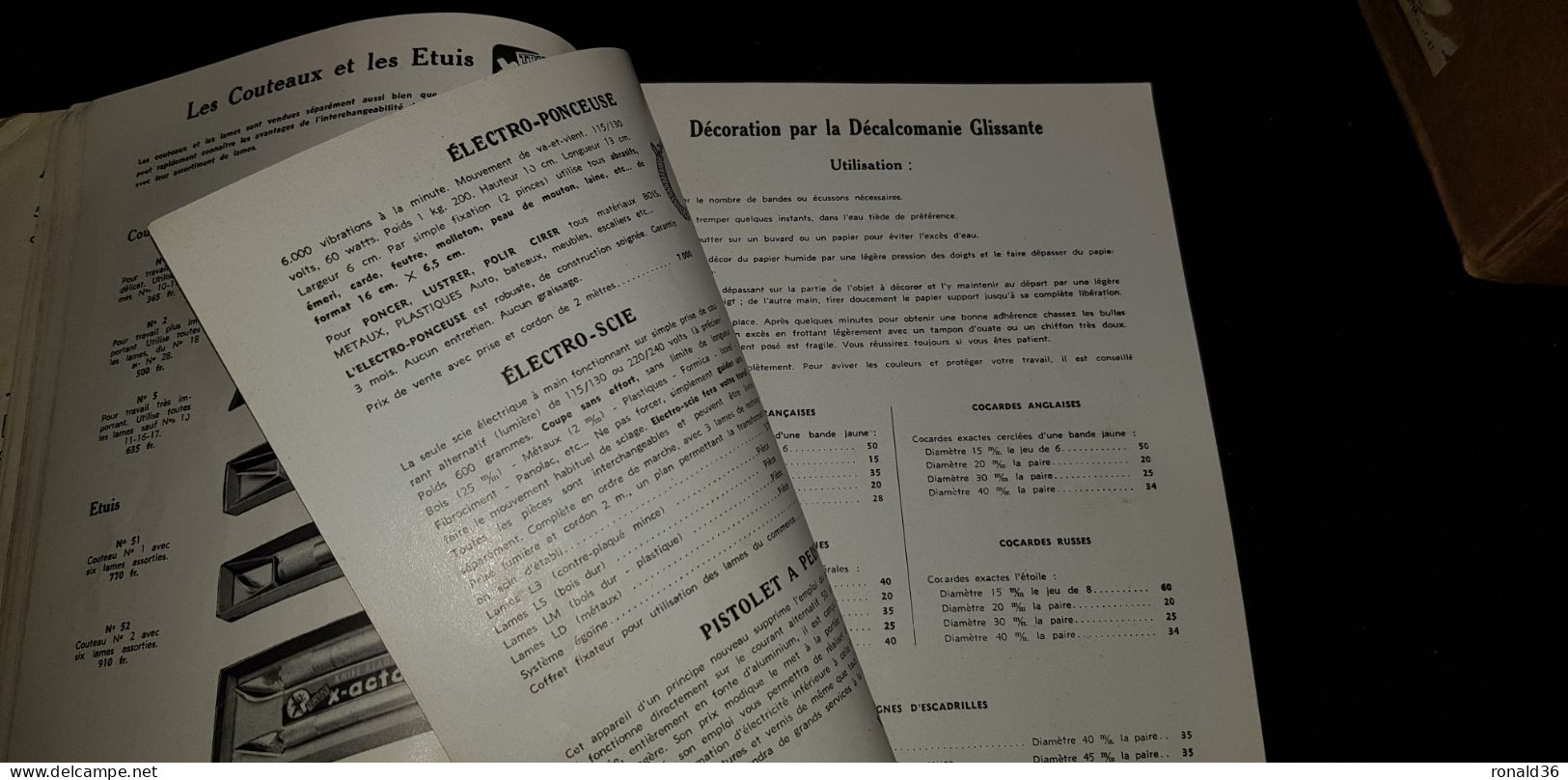 catalogue 1957 A LA SOURCE DES INVENTIONS modélisme Avion Bateau Train maquette C B  Jetex Télécommande JEP MECCANO VB