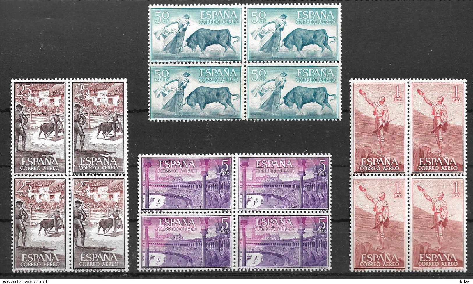 SPAIN 1960 Bullfighting Airmail MNH - Unused Stamps