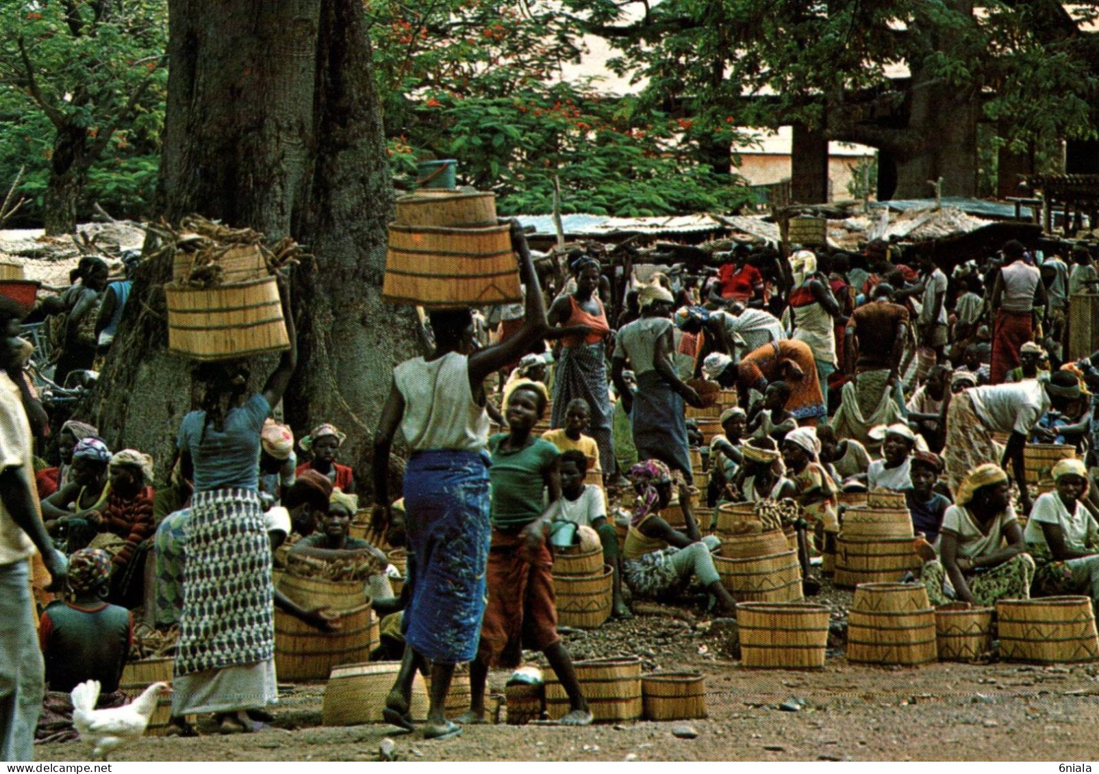 18032 HAUTE VOLTA  GAOUA  Scène De Marché  En Pays LOBI    (2 Scans) - Burkina Faso