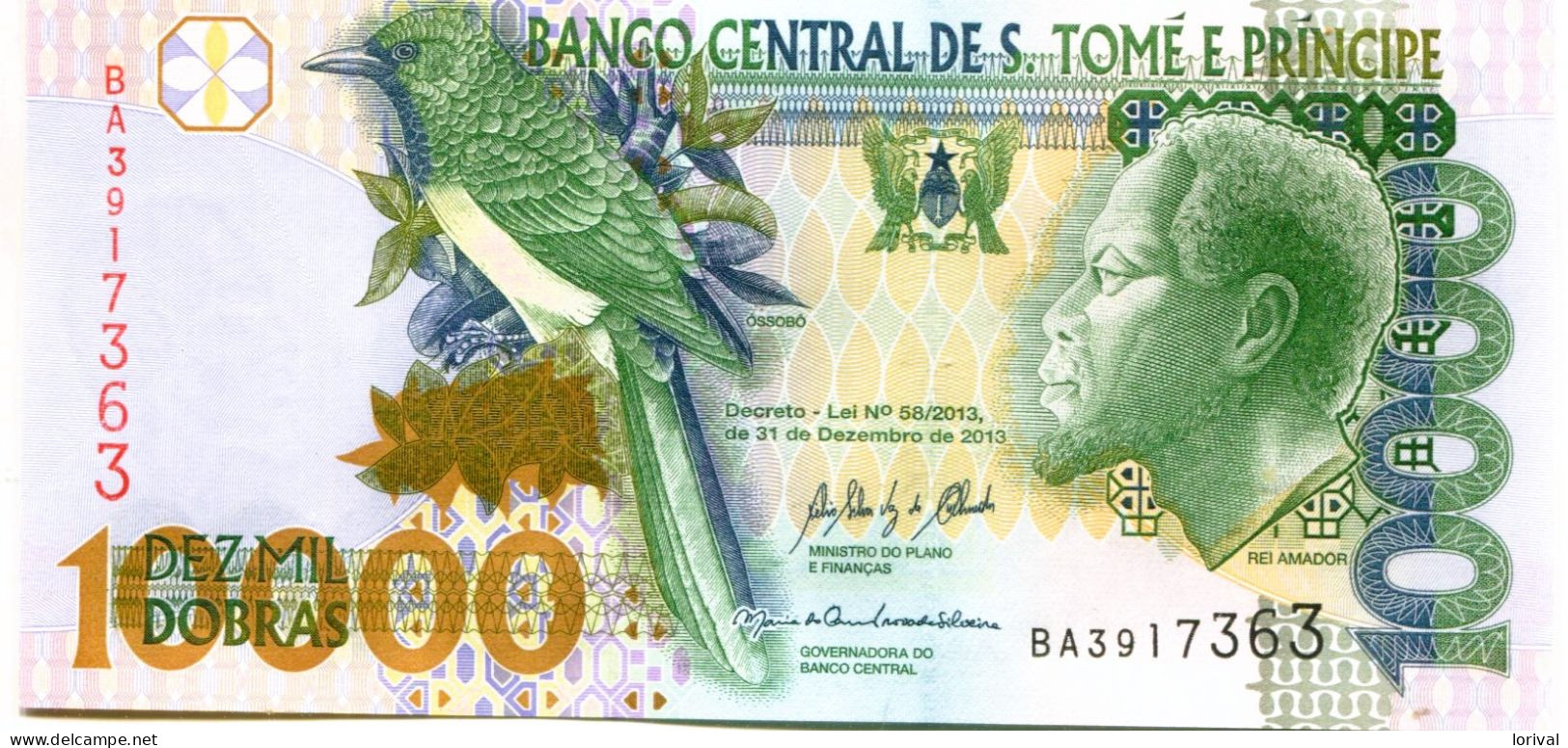 10000 Dobras 31 Decembre 2013 Neuf 3 Euros - San Tomé Y Príncipe