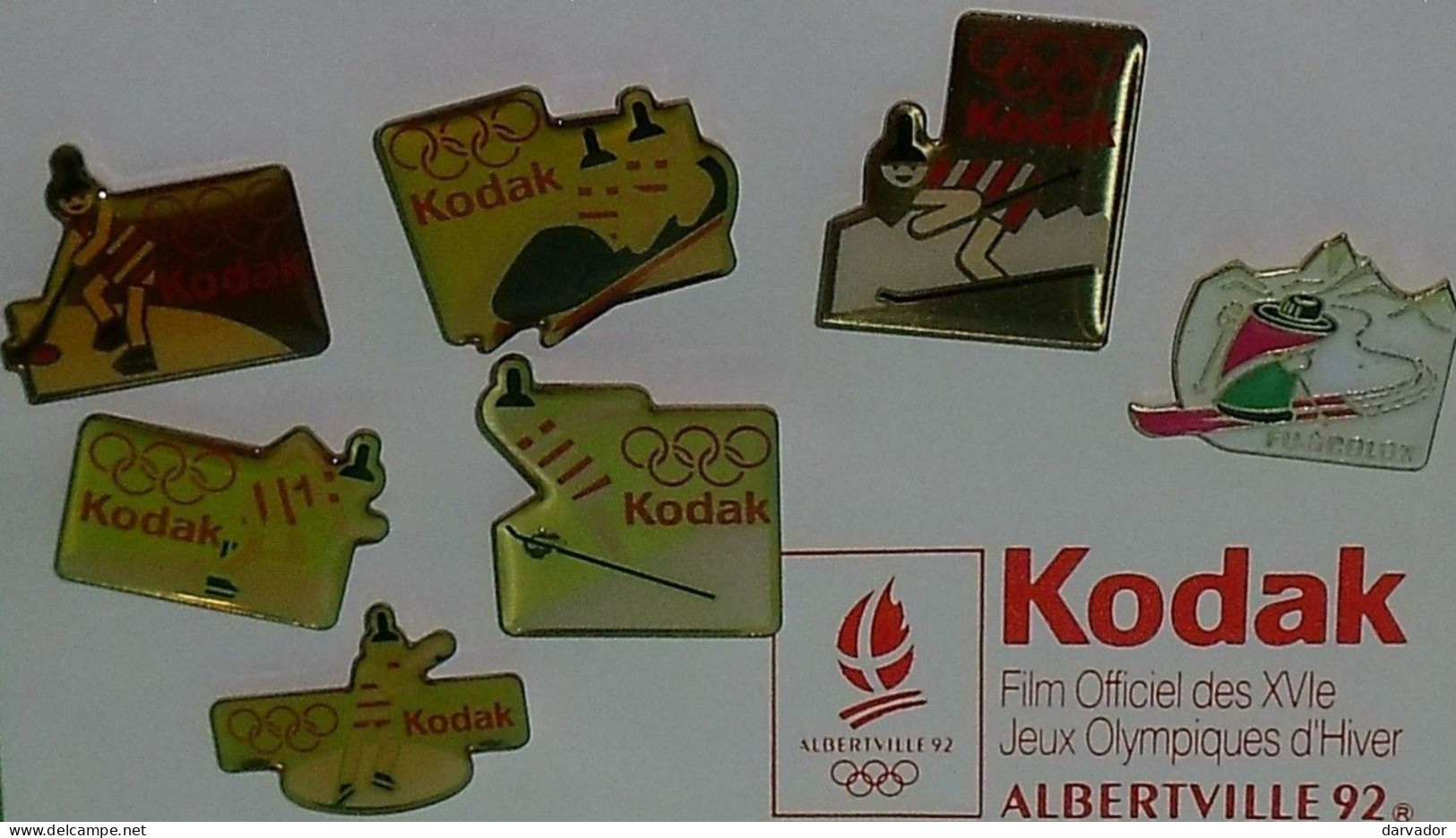 Pin's / Photographie : Collection Kodak , Jeux Olympiques D'hiver , Alberville 92      TB7 - Photography