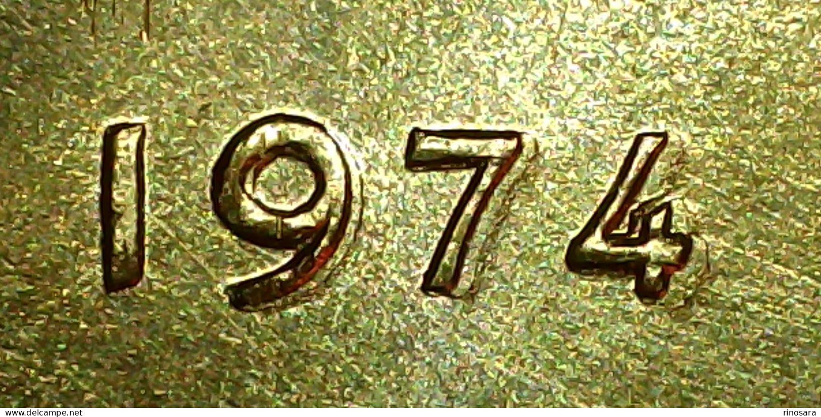Errore Di Conio 50 Lire 1974 Repubblica Italiana - 50 Liras