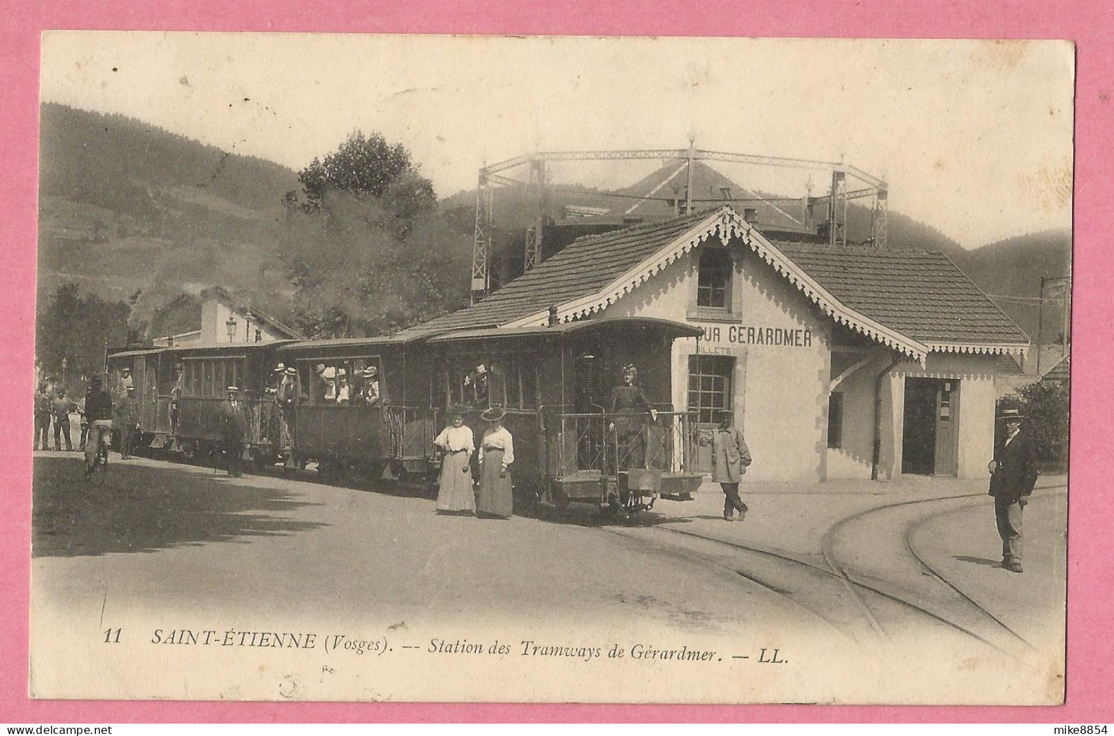 SAS0009  CPA  SAINT-ETIENNE-LES-REMIREMONT  (Vosges)  Station Des Tramways De Gérardmer  +++ - Saint Etienne De Remiremont