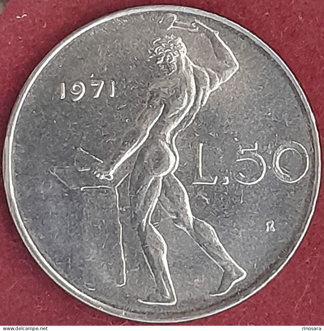 errore di conio 50 lire 1971 repubblica italiana