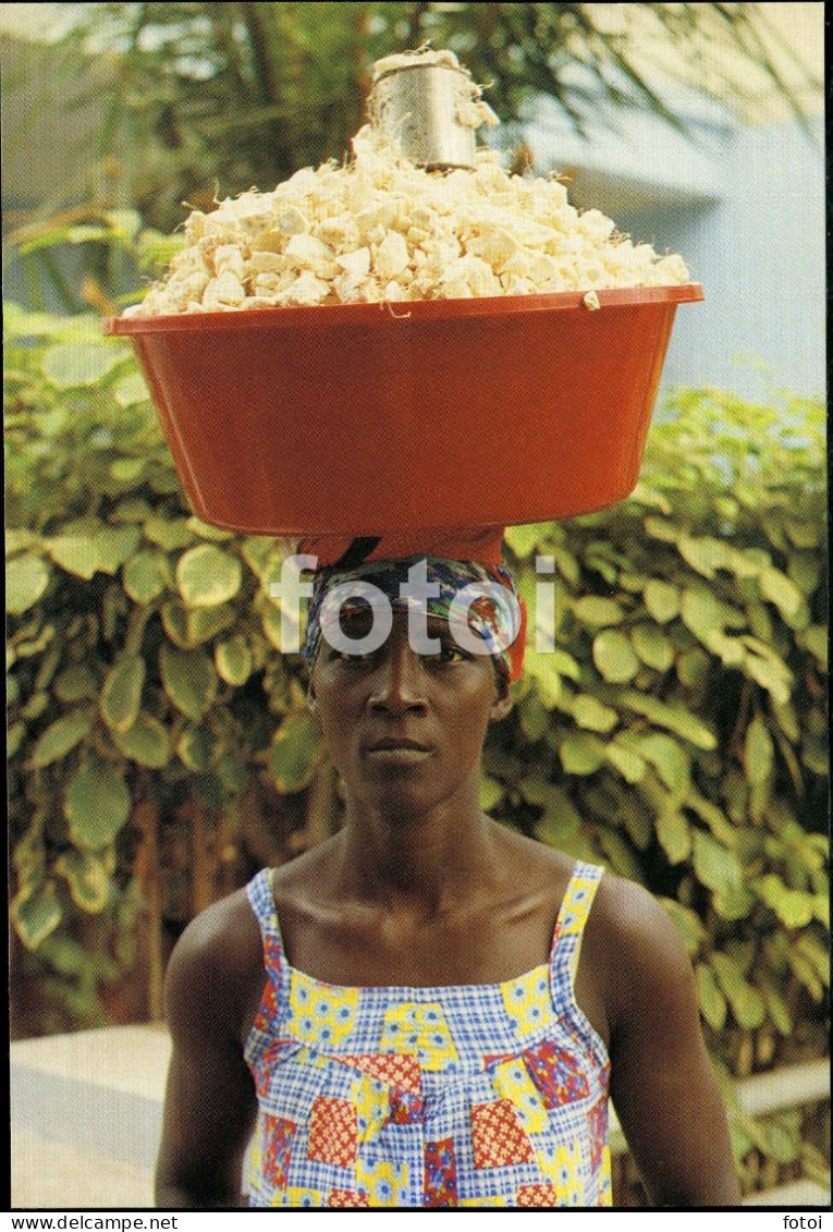 PHOTO POSTCARD FEMME NATIVE AFRICAN WOMAN COSTUME GUINE BISSAU GUINEA  AFRICA AFRIQUE CARTE POSTALE - Guinea-Bissau