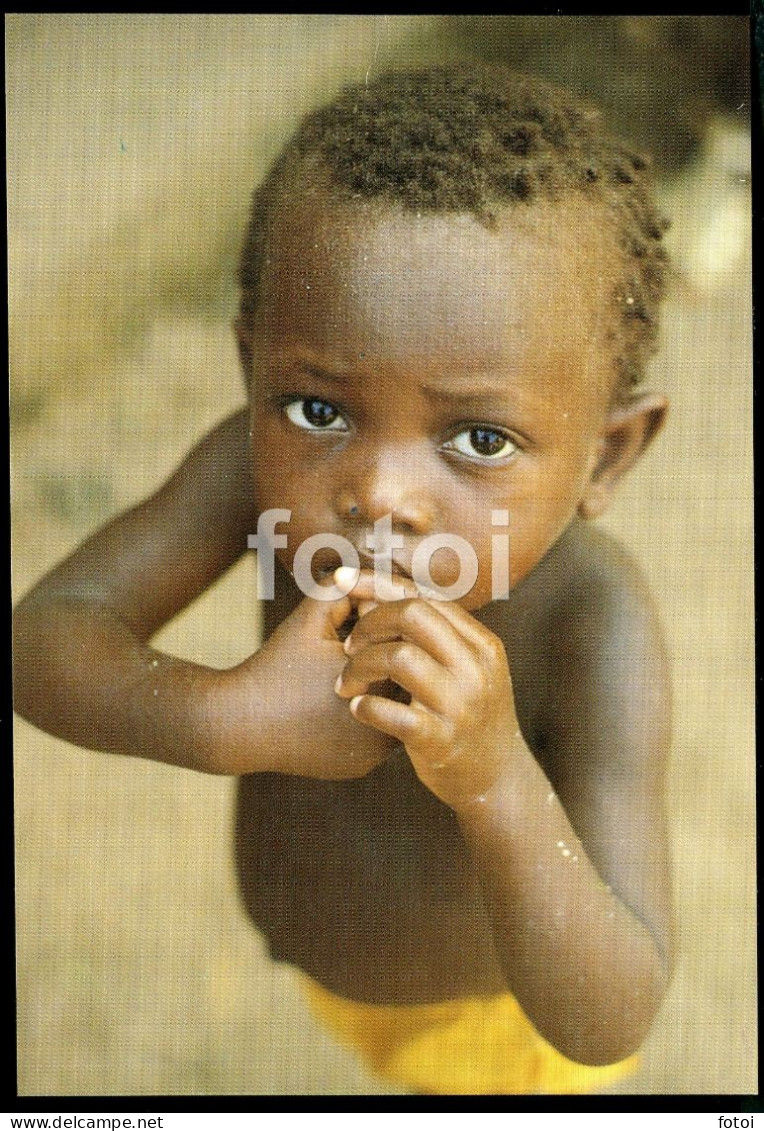 PHOTO POSTCARD NATIVE AFRICAN BABY BOY COSTUME GUINE BISSAU GUINEA  AFRICA AFRIQUE CARTE POSTALE - Guinea Bissau