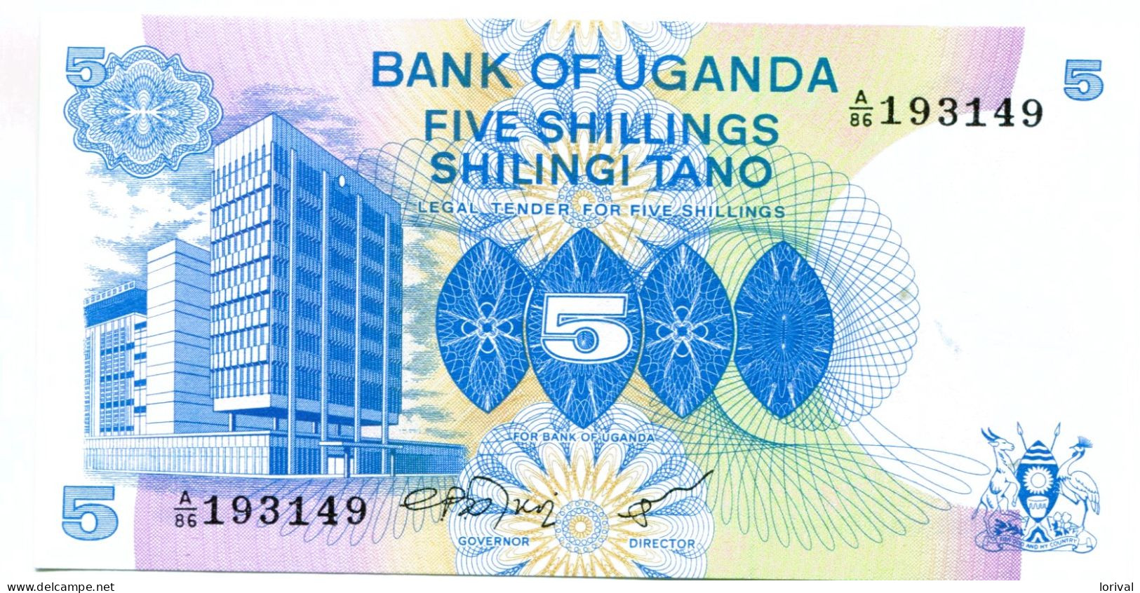 5 Shilling 1986 Neuf 3 Euros - Ouganda