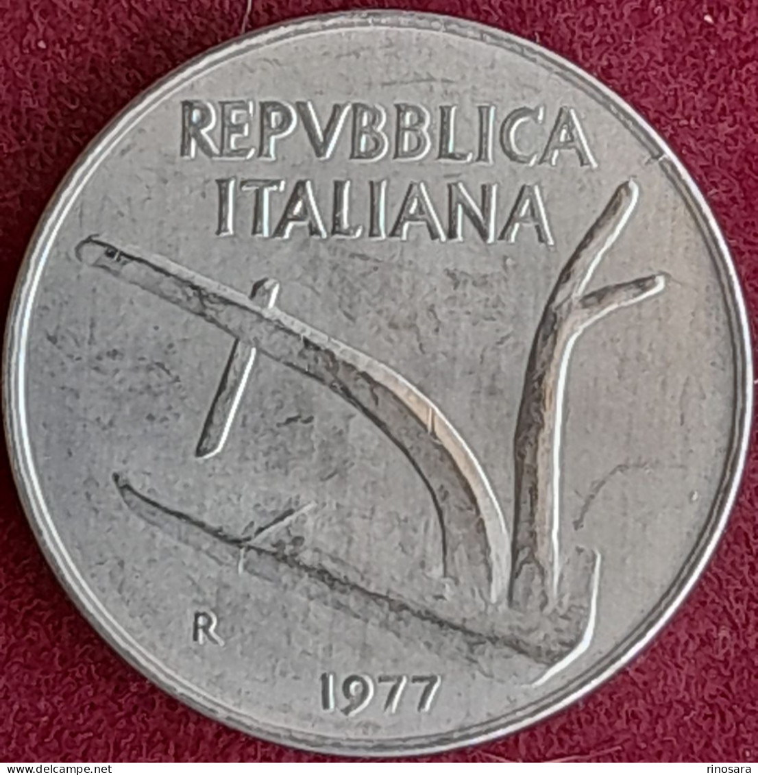 Errore Di Conio 10 Lire 1977 Repubblica Italiana - 10 Lire