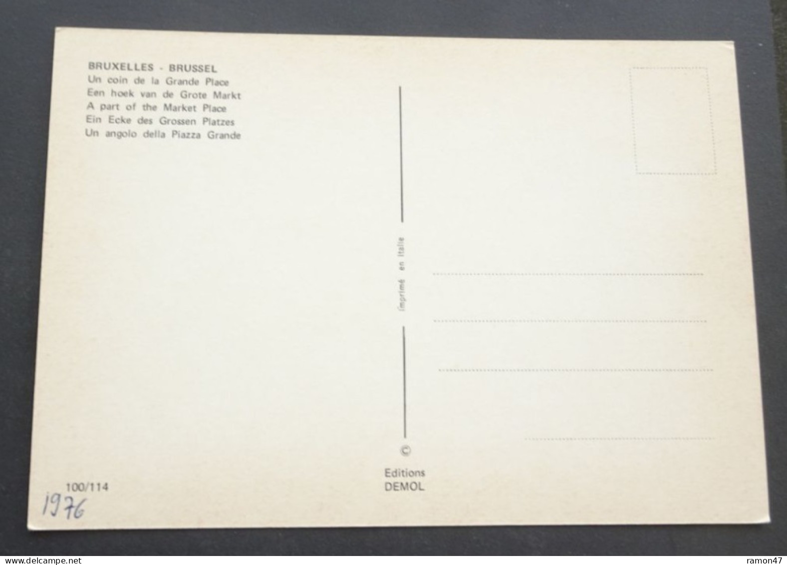 Bruxelles - Un Coin De La Grand'Place - Editions Demol - # 100/114 - Bruselas La Noche