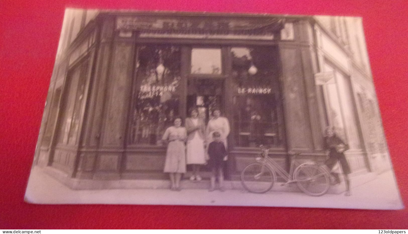 93 CARTE PHOTO LIVRY GARGAN BOULANGERIE PATISSERIE PIGOT 65 AVENUE ARISTIDE BRIAND GARGAN CIRCA 1935 - Livry Gargan